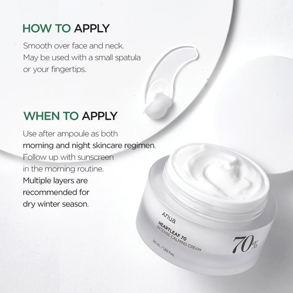 Anua Heartleaf 70% Intense Calming Cream — image 3