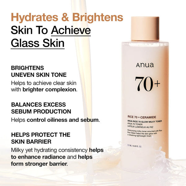 Anua 70+ Glow Milky Toner — image 3