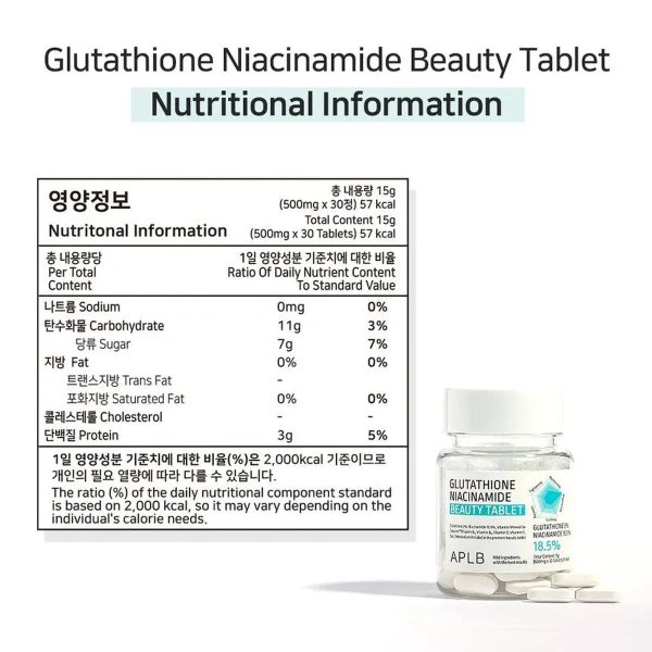 APLB Glutathione Niacinamide Beauty Tablet
