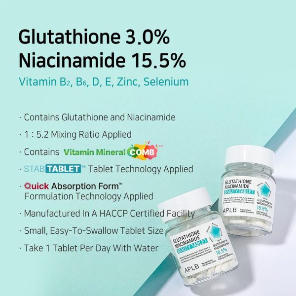 APLB Glutathione Niacinamide Beauty Tablet