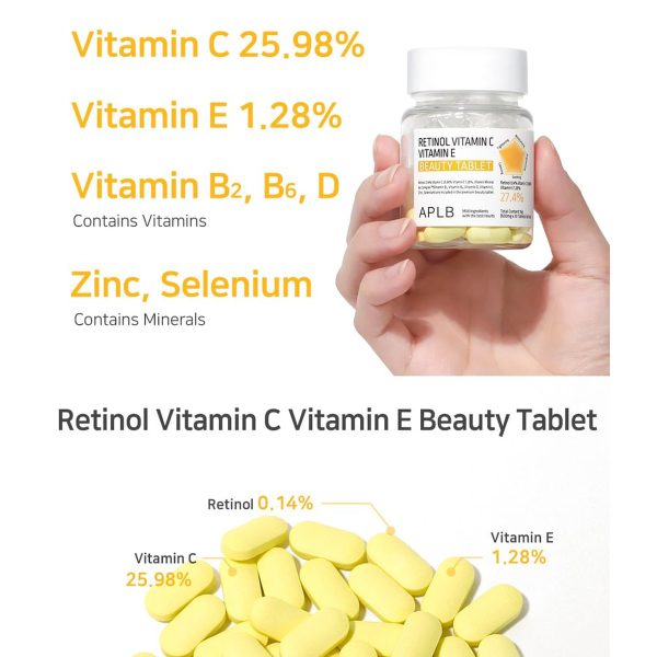 APLB Retinol Vitamin C Vitamin E Beauty Tablet