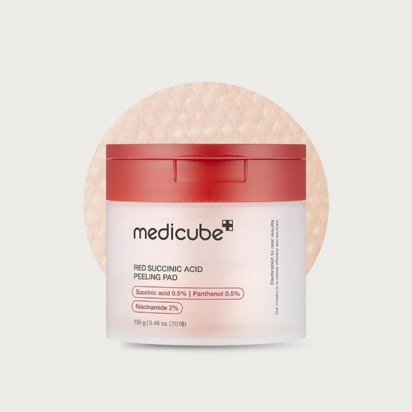 Medicube Red Succinic Acid Panthenol Facial Peeling Pads