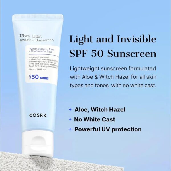 COSRX Ultra-Light Invisible Sunscreen SPF50+ PA++++