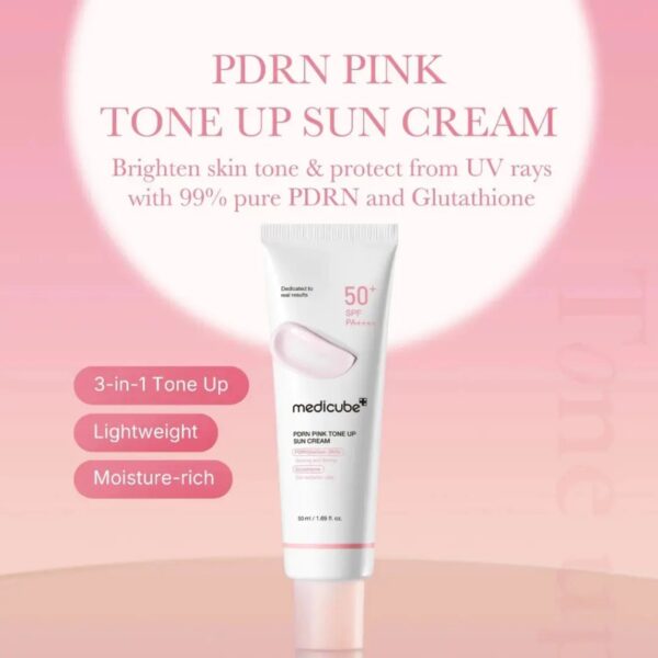 Medicube PDRN Pink Tone Up Sun Cream SPF50+ PA++++