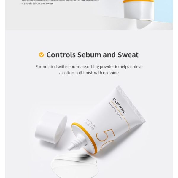 Missha All Around Safe Block Cotton Sun SPF50+ PA++++ Missha All Around Safe Block Cotton Sun SPF50+ PA++++