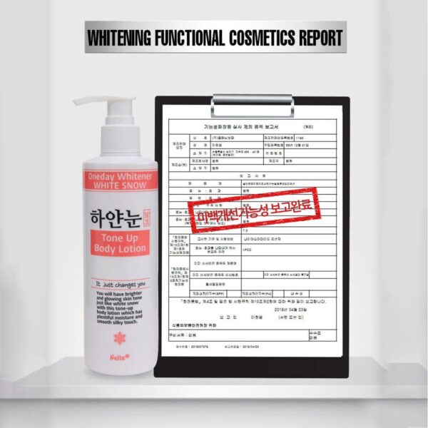 Nella White Snow Fermented Tone Up Body Lotion