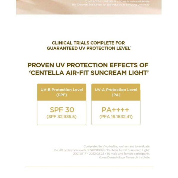 SKIN1004 Madagascar Centella Air-Fit Suncream Light SPF30 PA++++